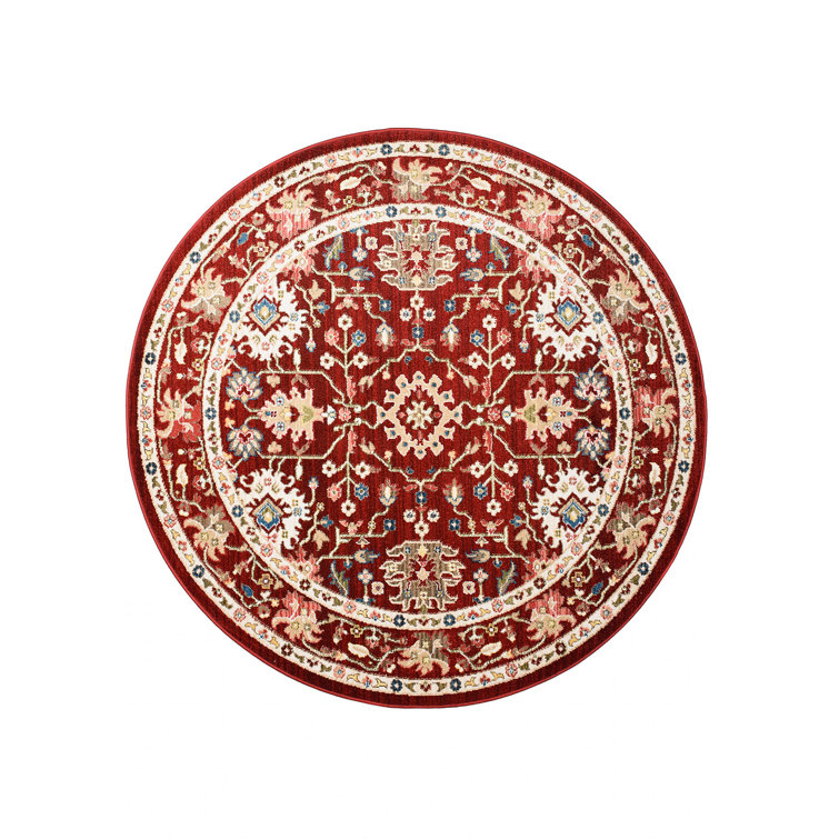 Latitude Vive Sveinn Flatweave Cream/Red/Blue Rug Wayfair.co.uk